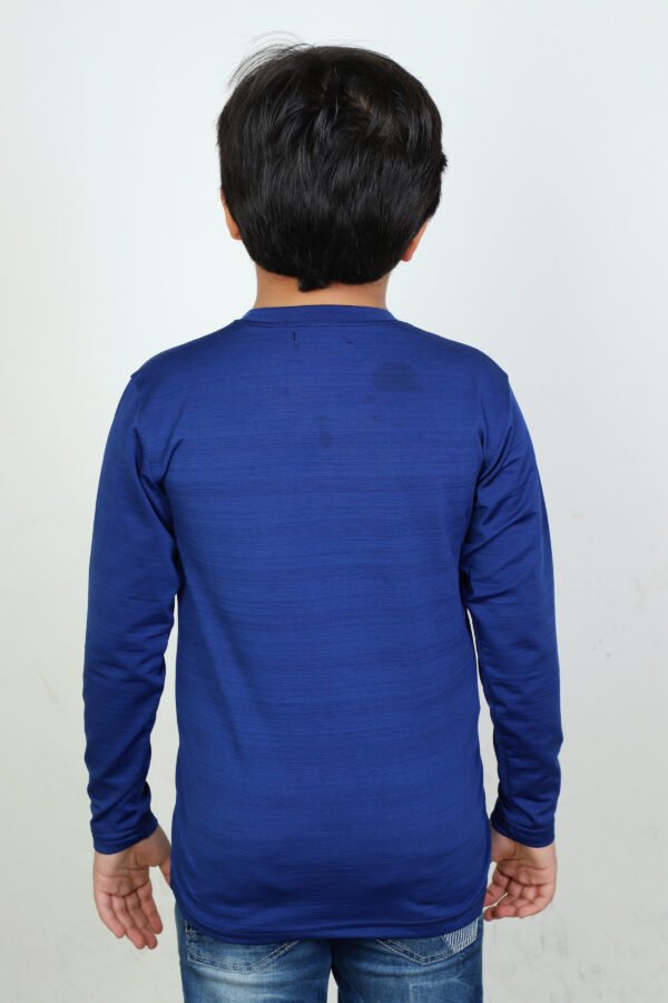 Kids Round Neck Fleece T-Shirt - Image 3