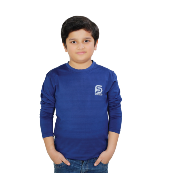 Kids Round Neck Fleece T-Shirt