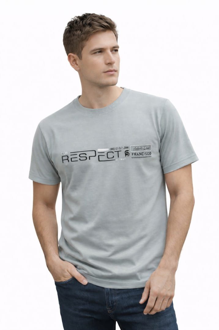 Round Nack Tencel T-Shirt